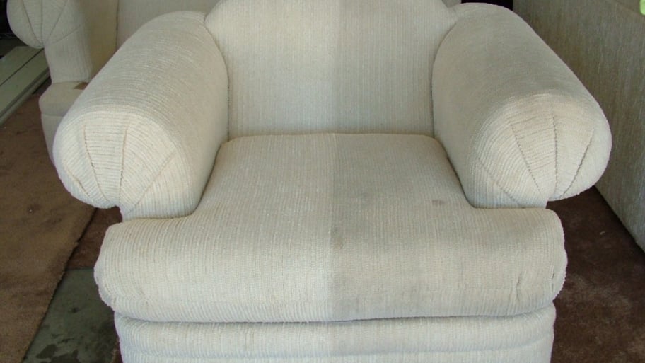 furniture upholstery cleaning white chair before and after upholstery cleaning